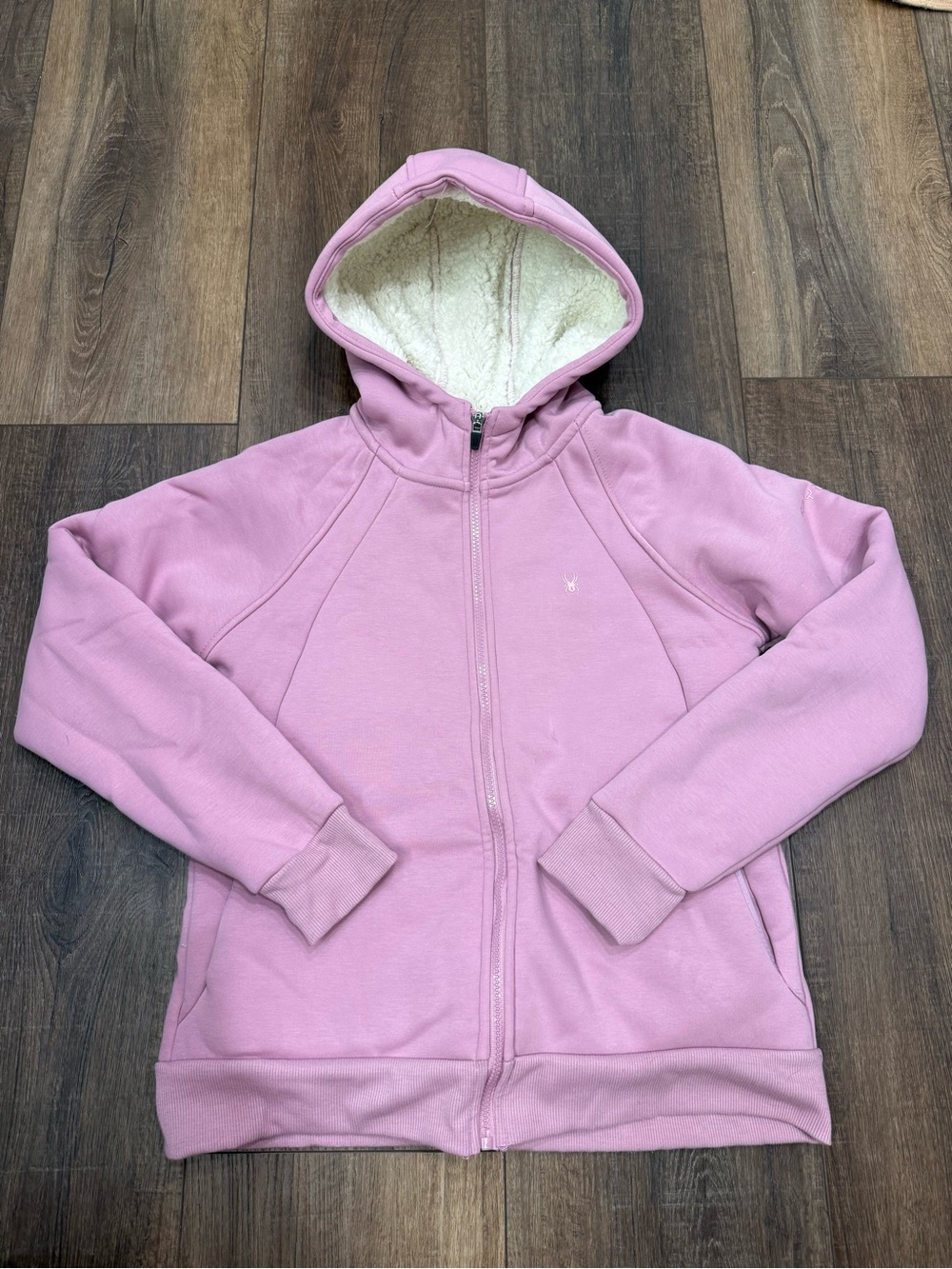 Spyder purple Sherpa fully lined jacket sweatshirt medium